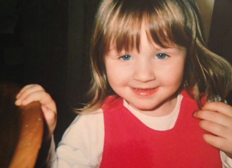 Ellie as a child